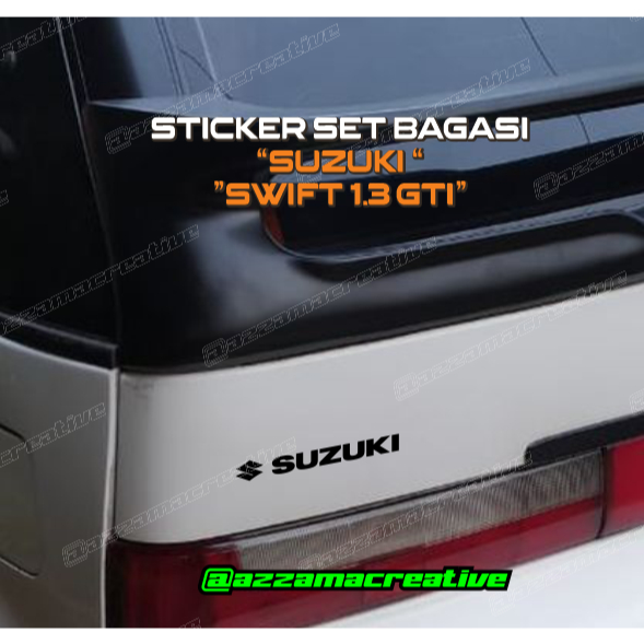 Jual Stiker Bagasi For Suzuki Swift 1.3 GT | Shopee Indonesia