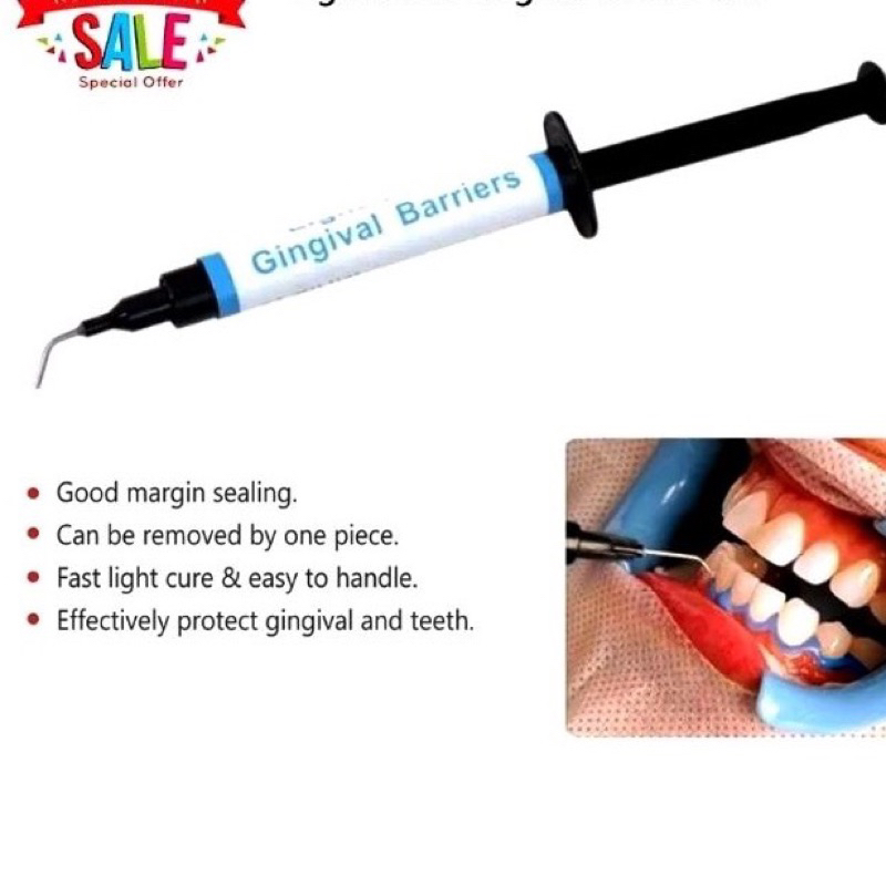 Jual Dental gingival barier gingival barrier dam whitening bleaching