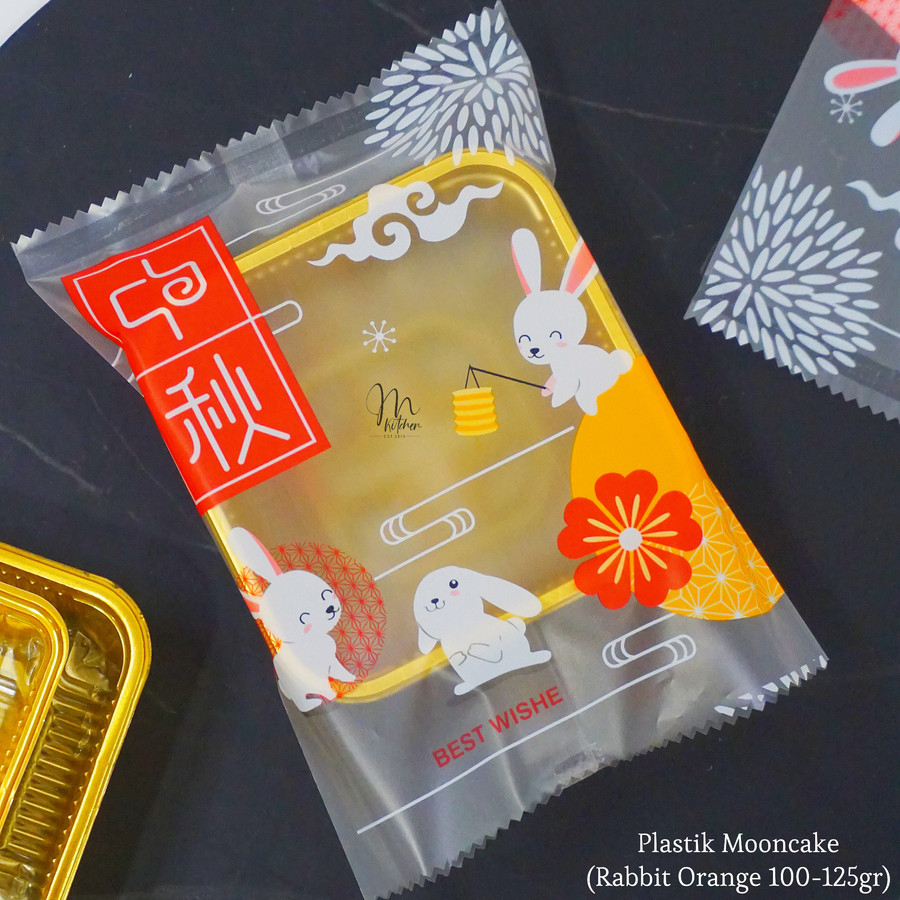 Jual Plastik Mooncake Rabbit Orange 100-125gr / Plastik Mooncake ...