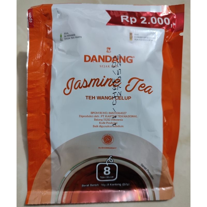 Jual Teh Celup Dandang Jasmine Tea Sachet Shopee Indonesia 9785