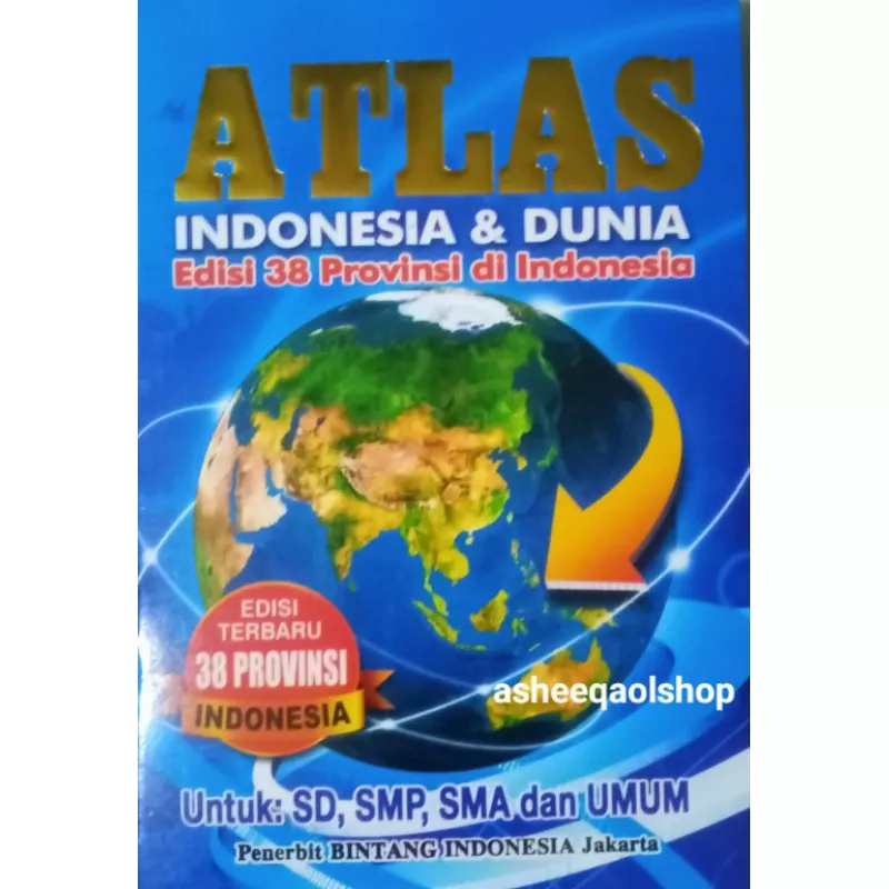 Jual Buku Atlas Terbaru Edisi 38 Provinsi Di Indonesia - Bintang ...