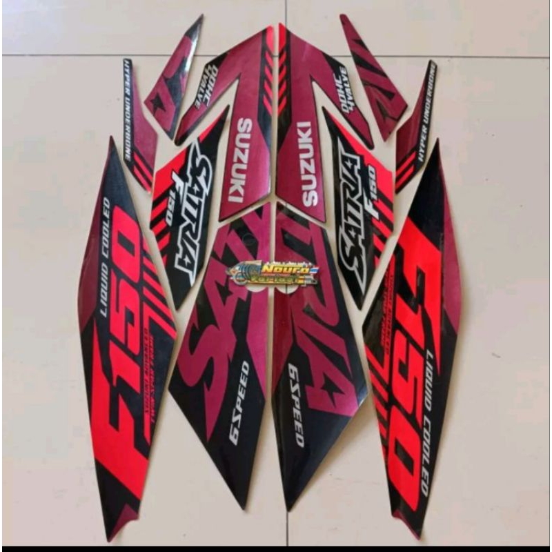 Jual Stiker Striping Satria Fu 2021 Raider List Body Standar | Shopee ...