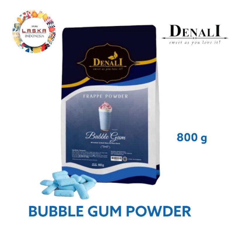 Jual Bubble Gum Powder Merk Denali 800 Grm Bubuk Minuman Rasa