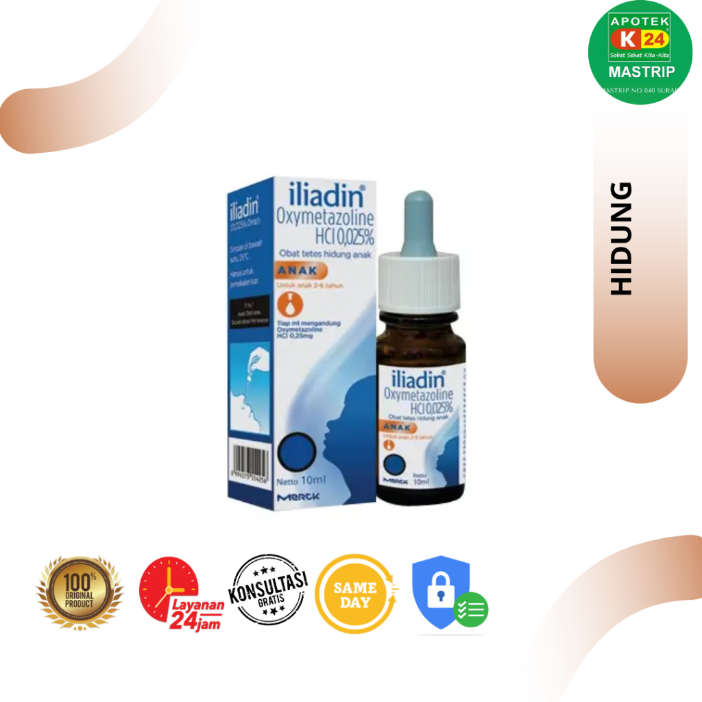Jual Iliadin Anak Tetes Hidung / Hidung Tersumbat Rhinitis Alergi / 2-6 ...