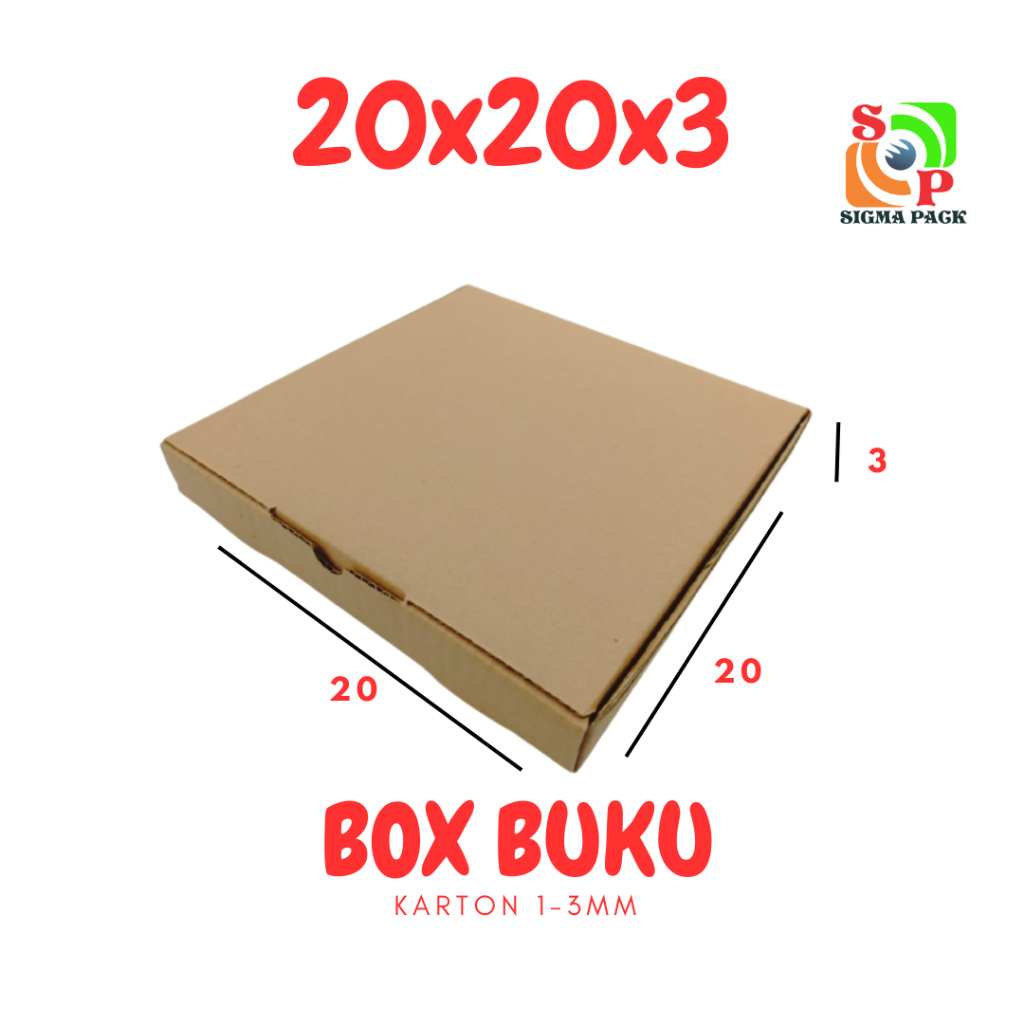 Jual Dus Packing 20x20x3 Ld Kemasan Souvenir Kotak Hampers Kardus