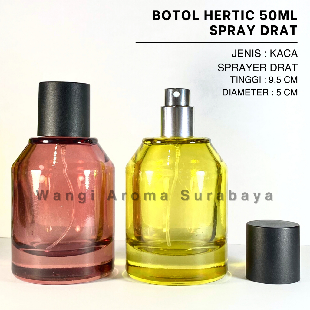 Jual Botol Parfum Hertic 50ML Spray Drat Perlusin - Botol Parfum Hertic ...