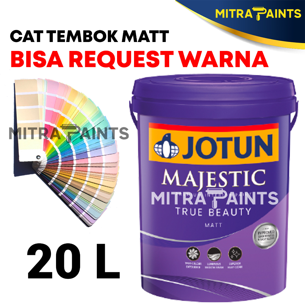 Jual Cat Tembok Jotun Majestic True Beauty Matt 20 Liter 1 Pail Bisa Request Custom Warna 8504