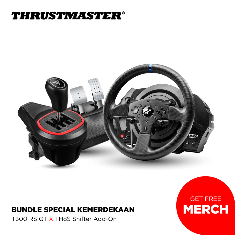 Thrustmaster T300 RS GT Edition Steering Wheel & TH8A Shifter