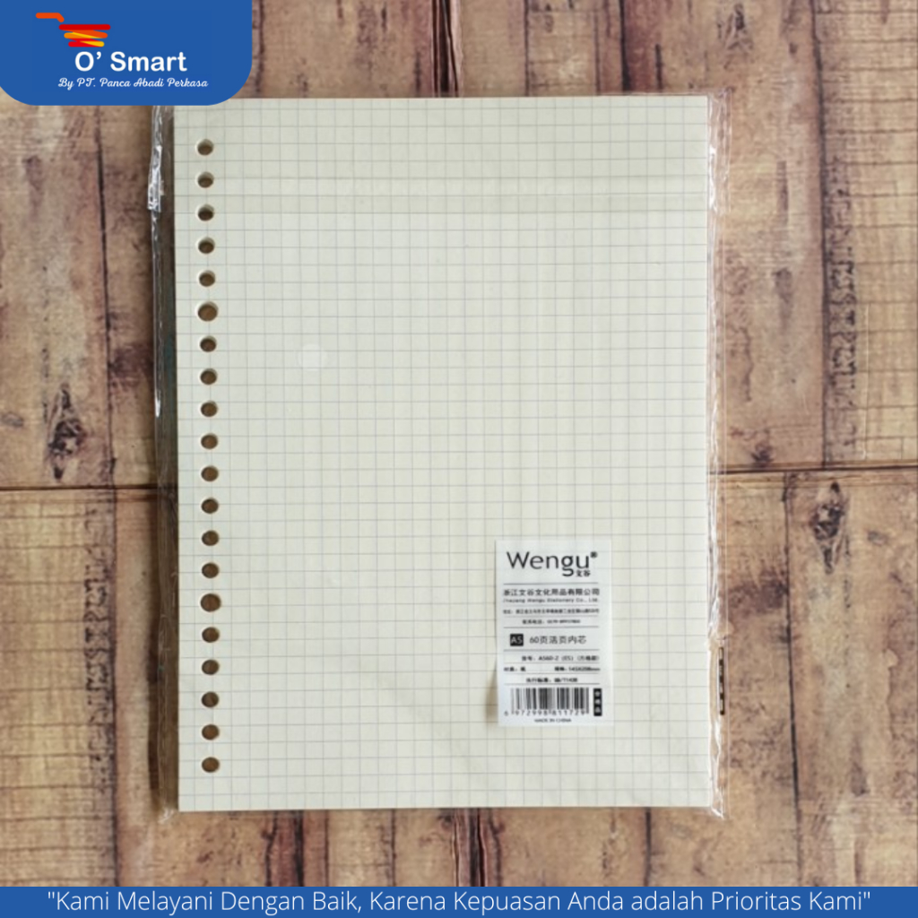 Jual WENGU KERTAS LOOSE LEAF B5/A5 WARNA CREAM | Shopee Indonesia