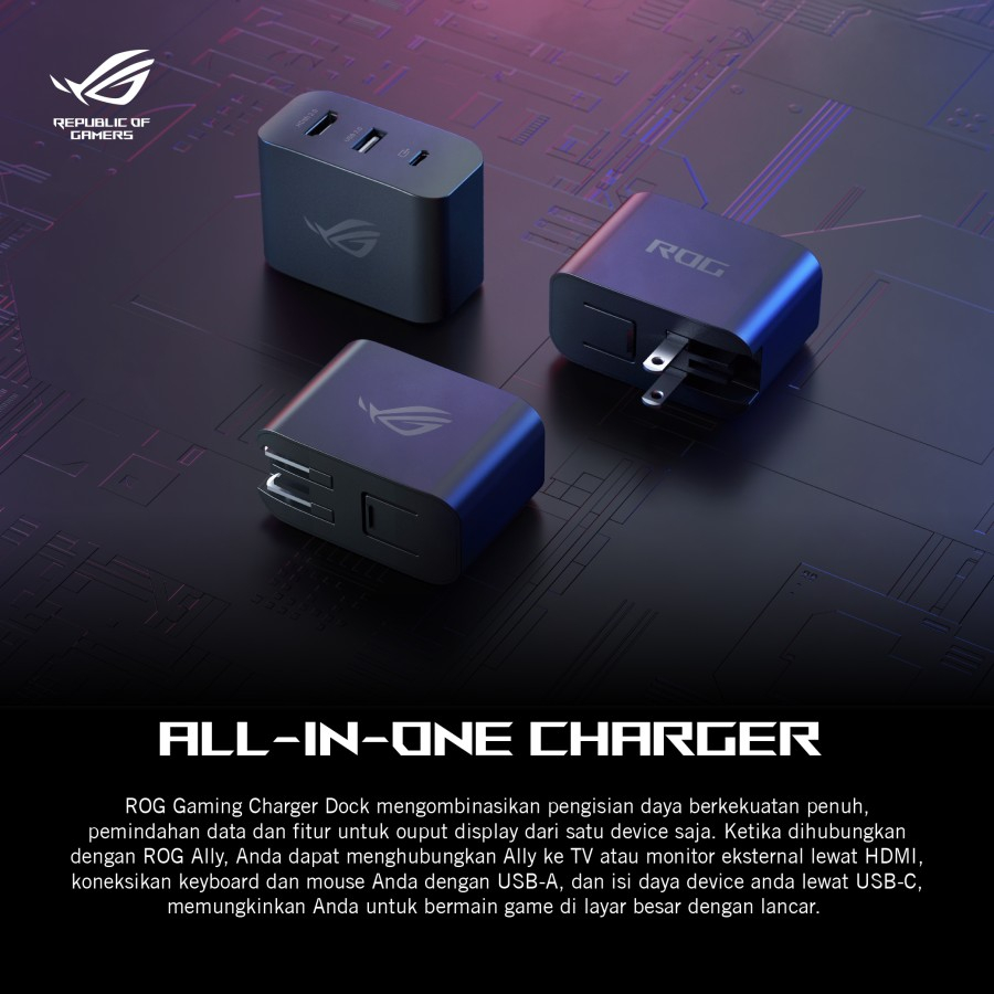 Jual ASUS ROG 65W Gaming Charger DocK | Shopee Indonesia