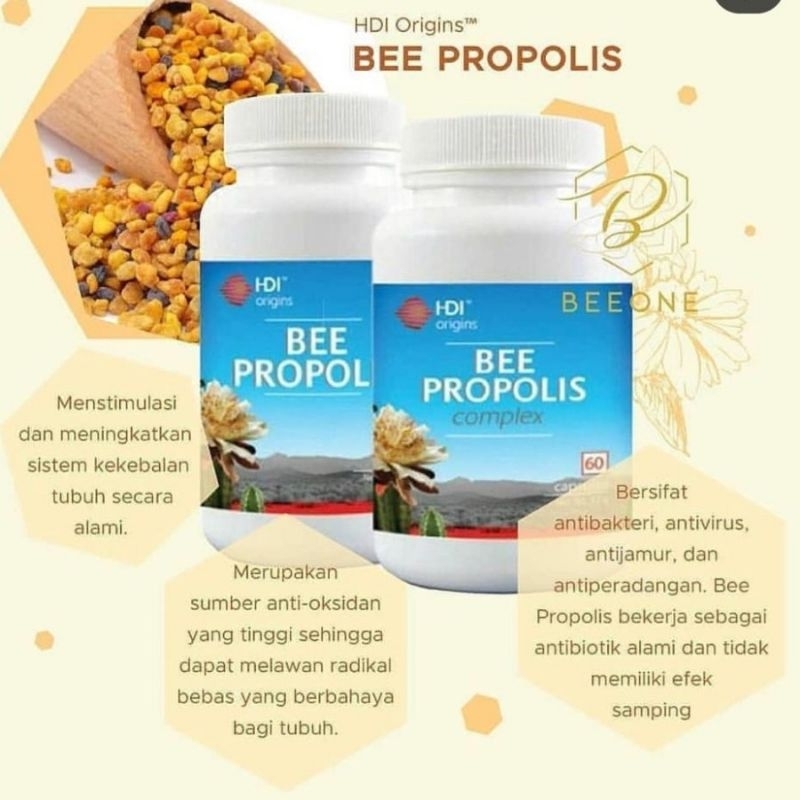 Jual PROMO!!! ORIGINAL BEE PROPOLIS HDI (isi 60 TABLET) | Shopee Indonesia