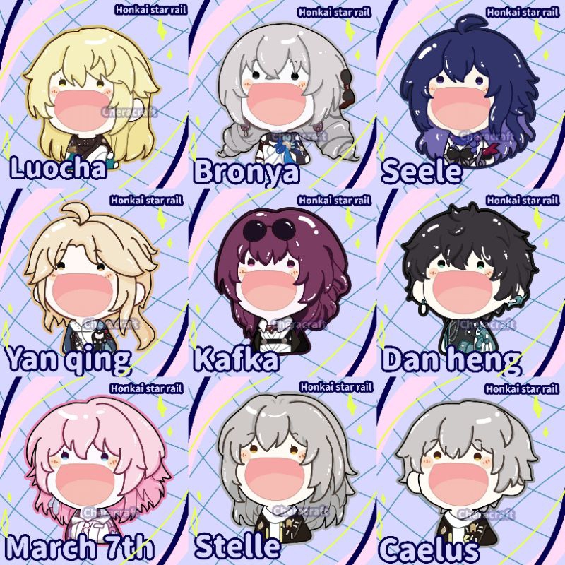 Jual Keychain honkai star rail hsr gantungan kunci stelle caelus bronya ...