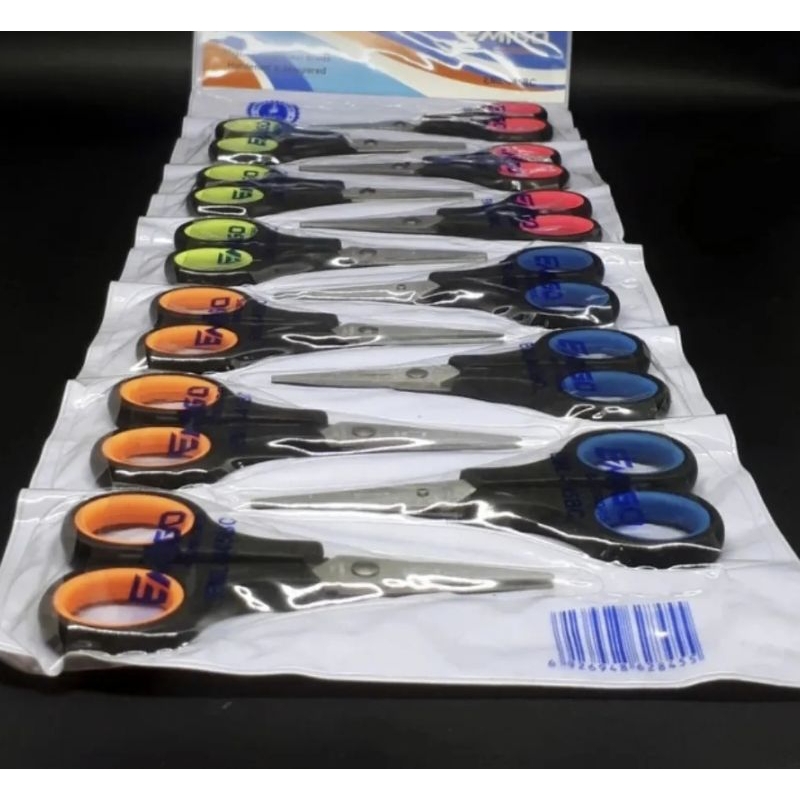 Jual (12pcs) GUNTING RENTENG WARNA | GUNTING TAJAM | Shopee Indonesia