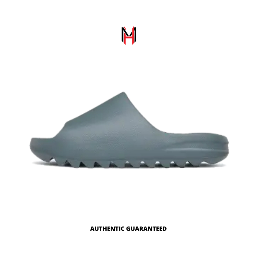 Jual Sendal Yeezy Slide Azure Slate Marine (100% ORIGINAL) | Shopee ...