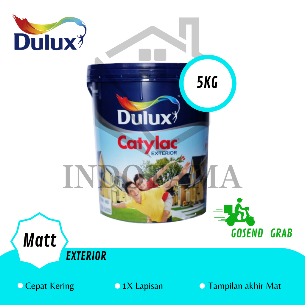 Jual Cat Tembok Eksterior Dulux Catylac 5kg Shopee Indonesia 3407