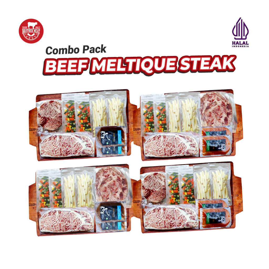 Jual Paket Komplit Hemat, Beef Meltique Steak Combo Pack ...