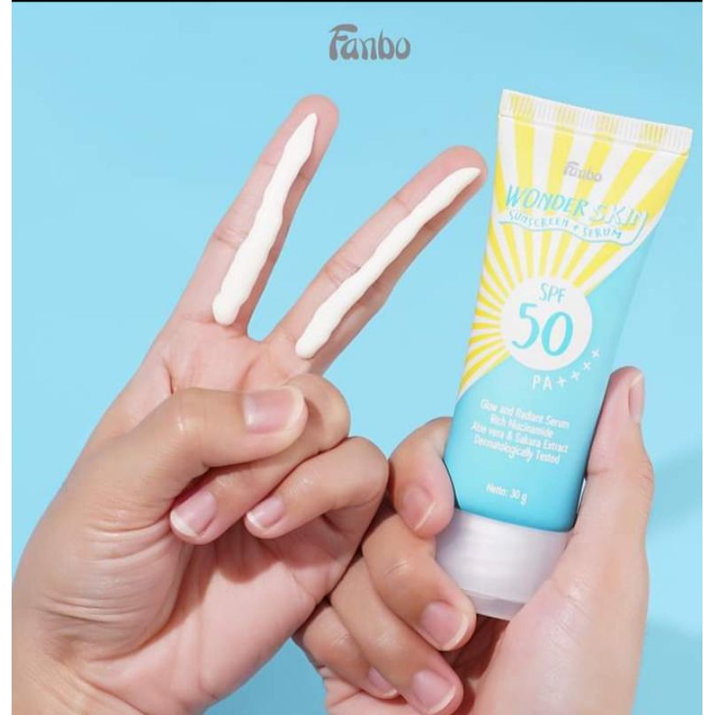 Jual fanbo wonderskin suncreen+serum | Shopee Indonesia
