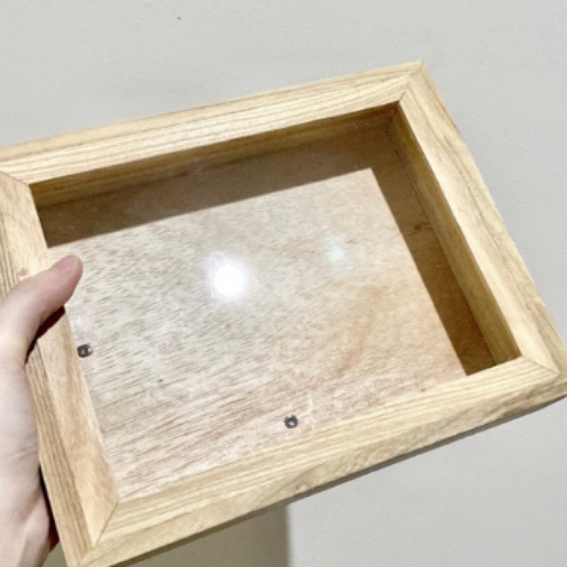 Jual upgrade frame kayu dengan tutup akrilik | Shopee Indonesia