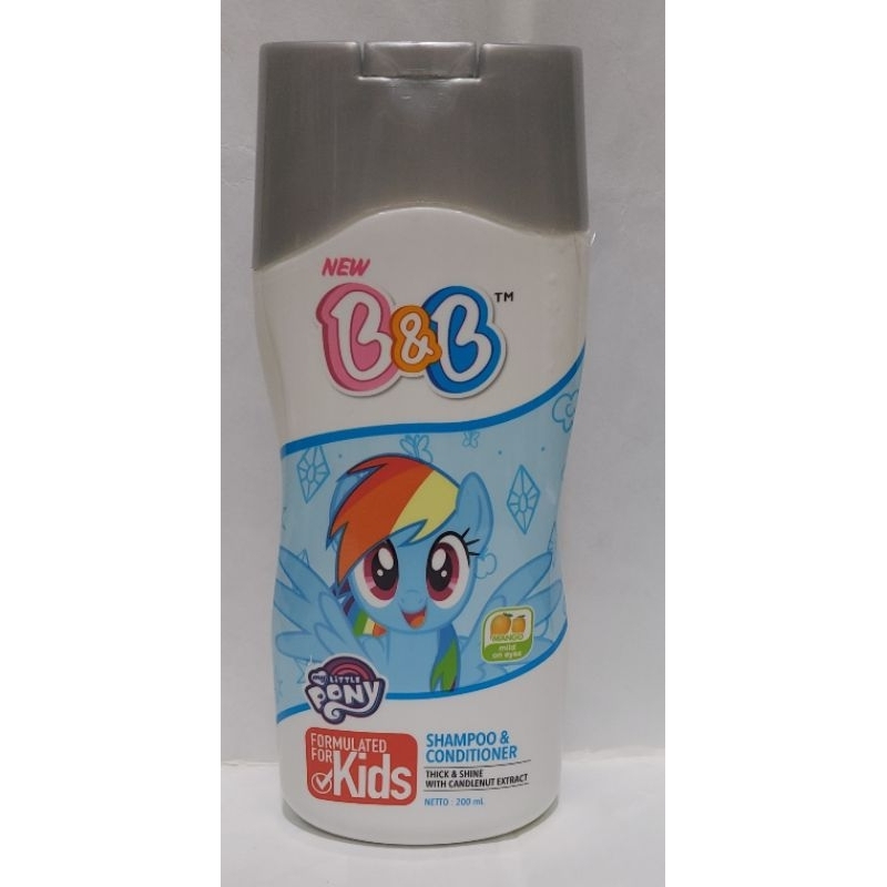 Jual B&B Kids Shampoo & Conditioner Rainbow Dash || Blossom 200ml ...