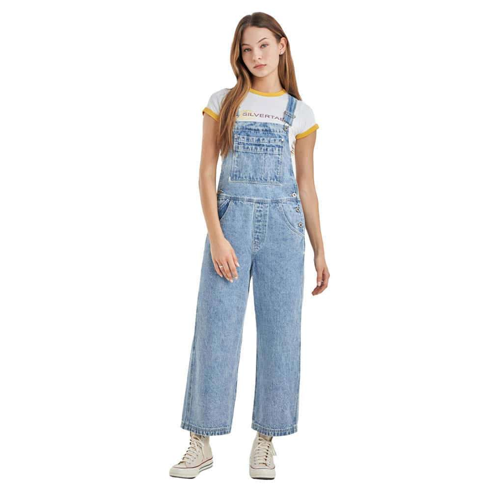 Jual Levi s SilverTab Women s Cropped Overalls A6280 0000 Shopee Indonesia