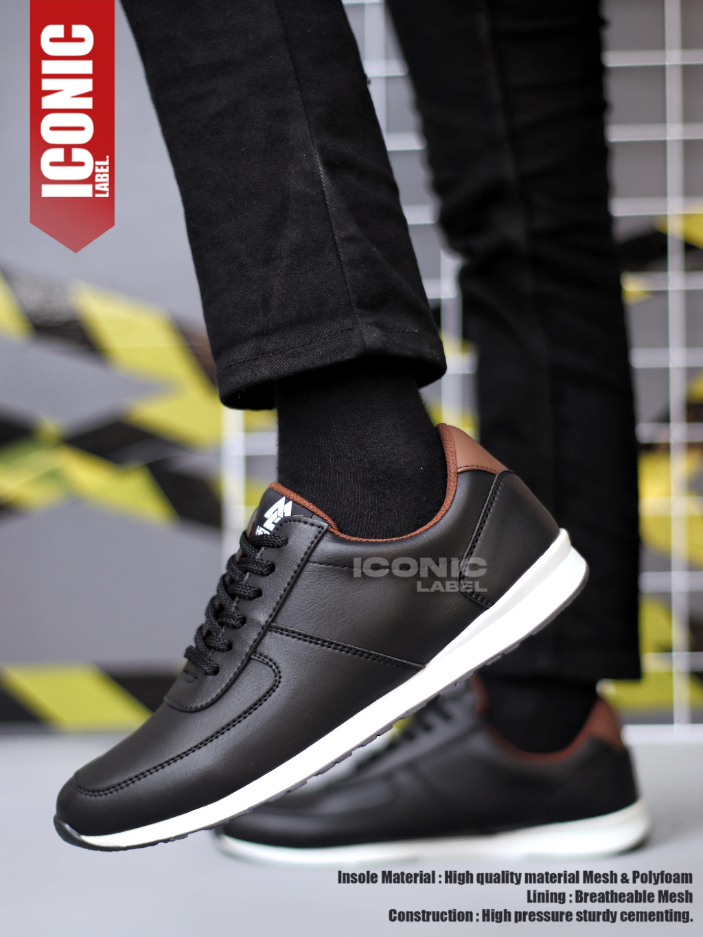 Jual Sepatu Formal Pdh Pantofel Sneakers Hitam Casal Pria Shopee Indonesia