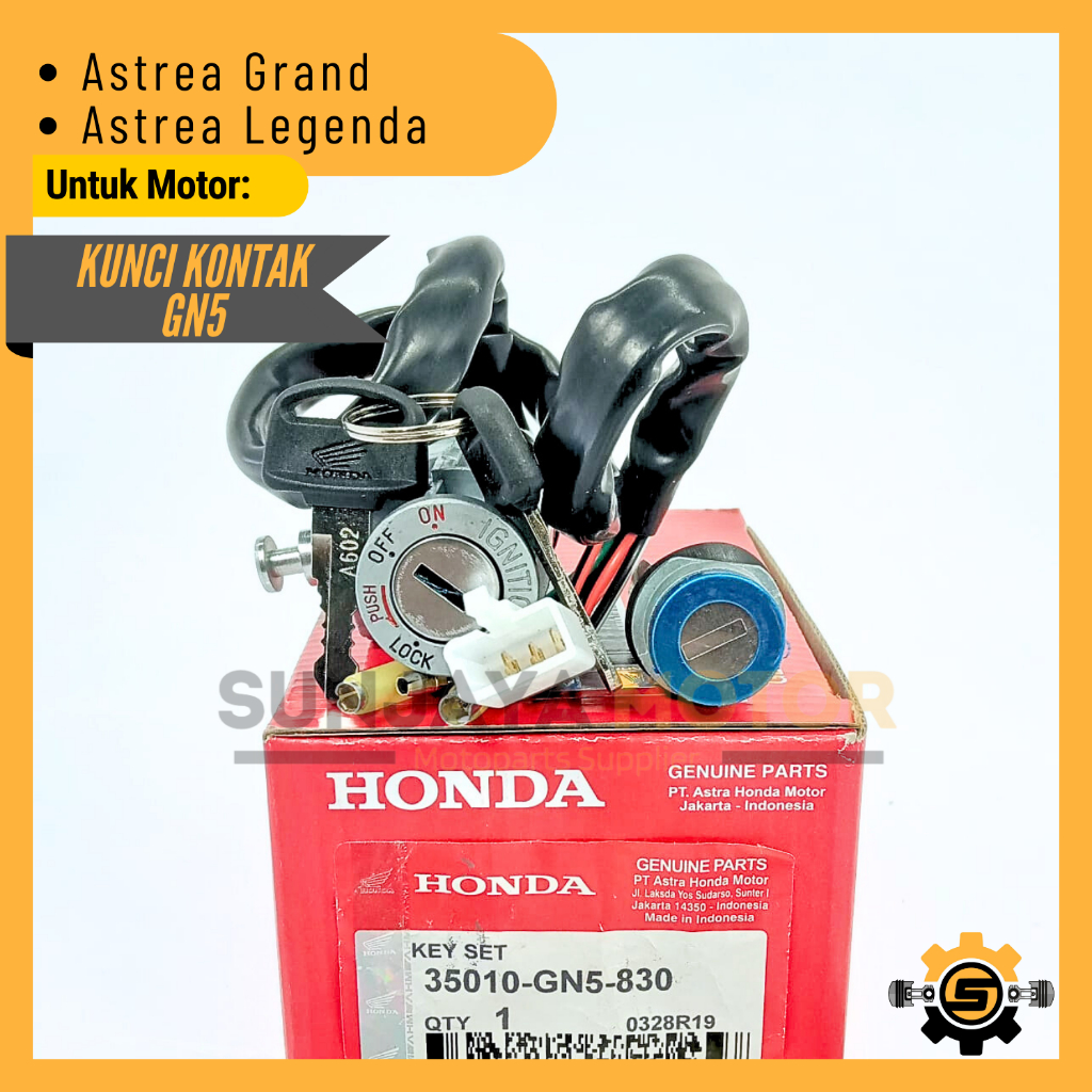 Jual Kunci Kontak Set Gn Keyset Original Honda Astrea Grand Astrea Legenda Kunci Motor Gren