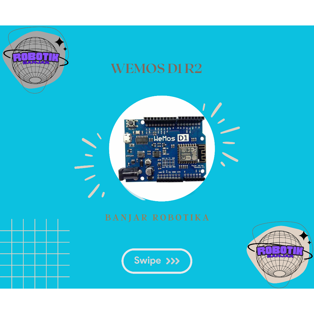 Jual Modul WEMOS D1 R2 WiFi ESP8266 - Arduino Mikrokontroller - Banjar ...