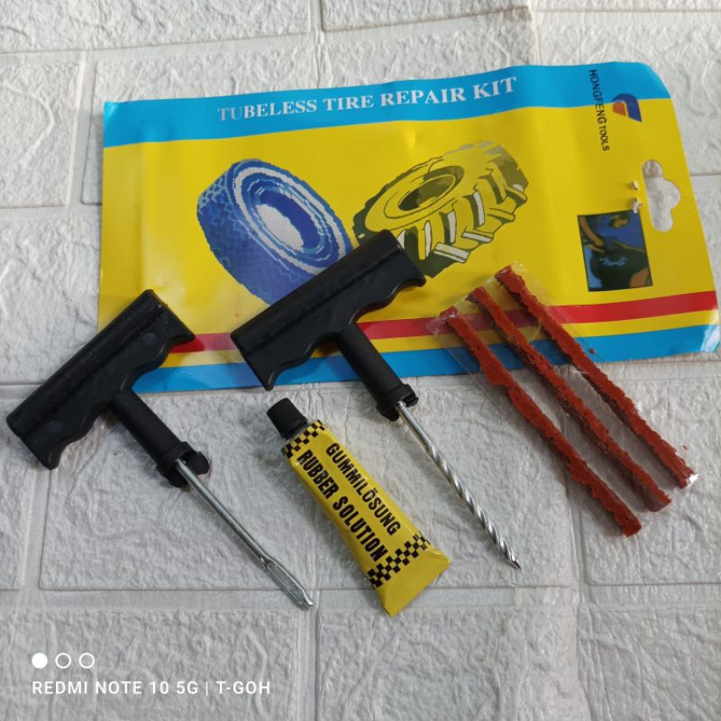 Jual alat tambal ban tubeless alat tambal ban tubles motor dan mobil