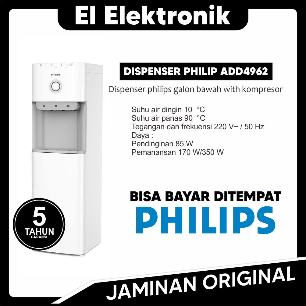 Jual Dispenser Philips Galon Bawah Add With Kompresor Shopee