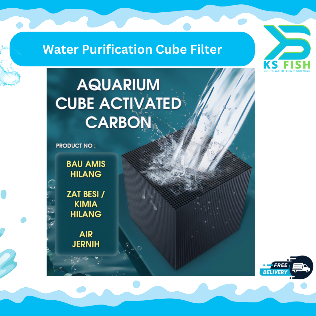 Jual MORI Water Purification Cube Filter Karbon Aktif Pemurni