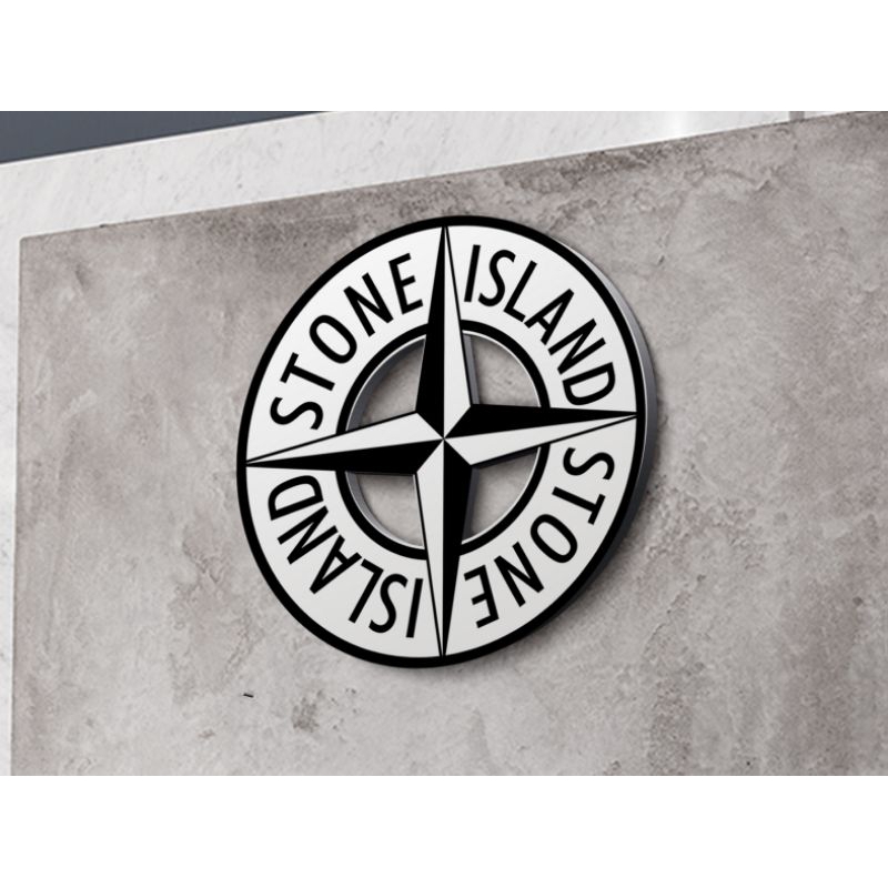 Jual Lampu Tidur Dekorasi Hiasan Dinding kamar cowok Logo Stone Island