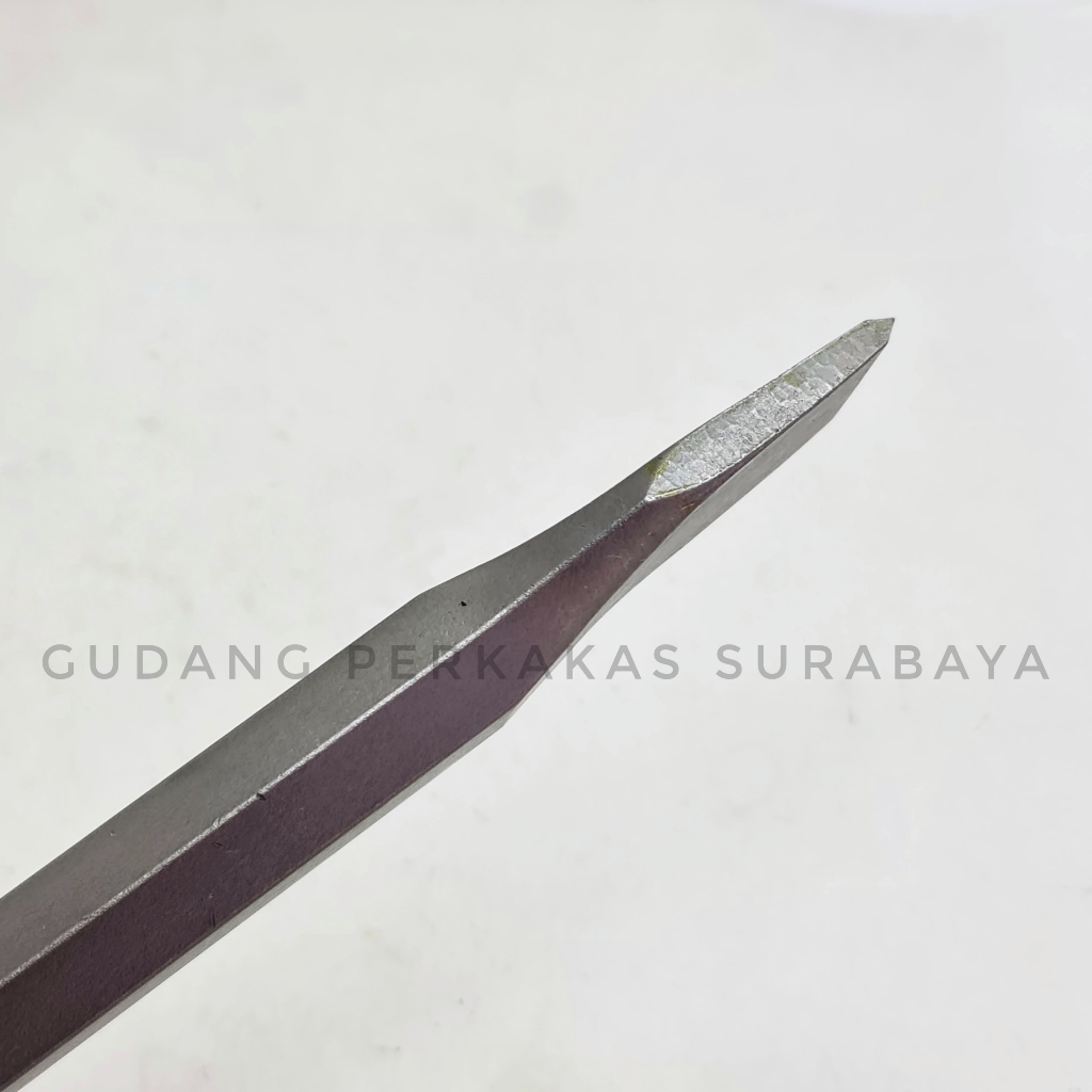 Jual HEX FLAT CHISEL SHANK 17 x LENGTH 280mm COLD CHISEL MATA BOR BETON ...