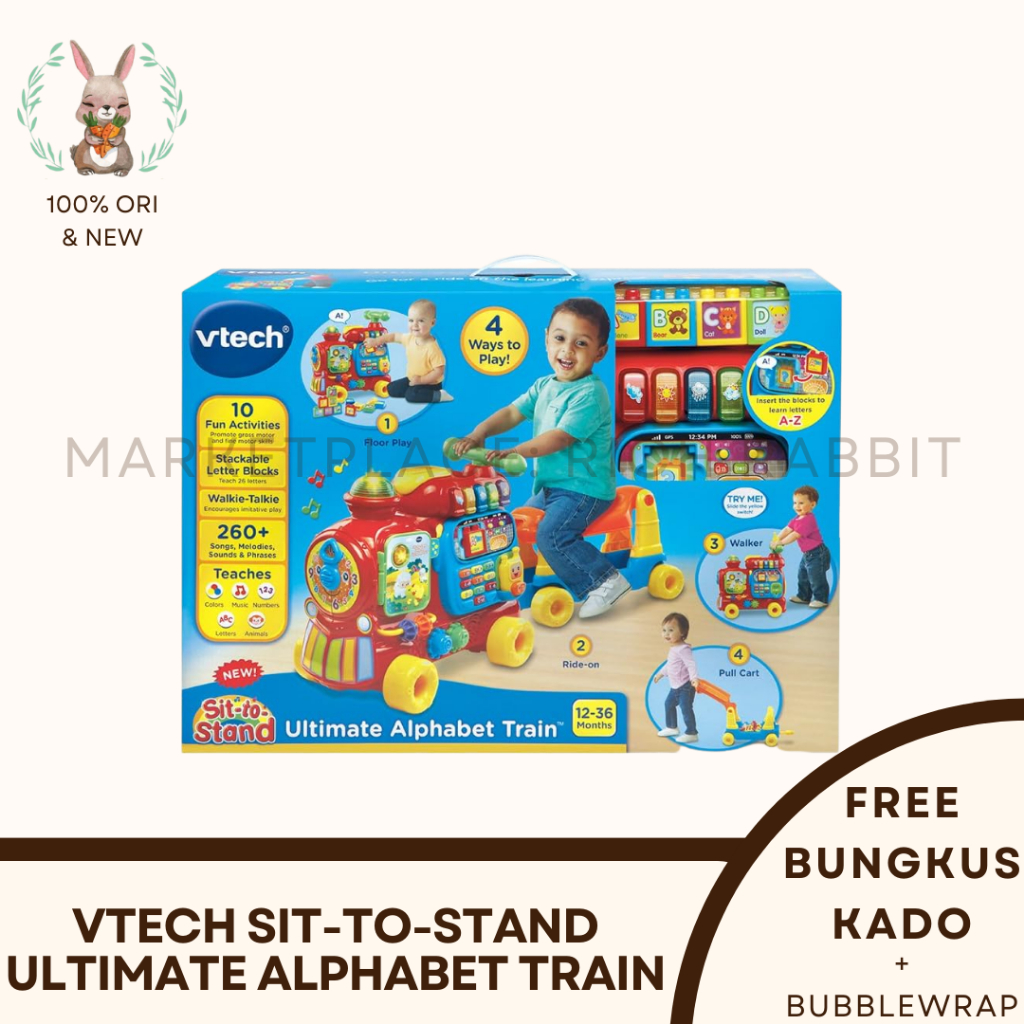 Jual Early Learning Centre VTech Sit-to-Stand Ultimate Alphabet Train ...
