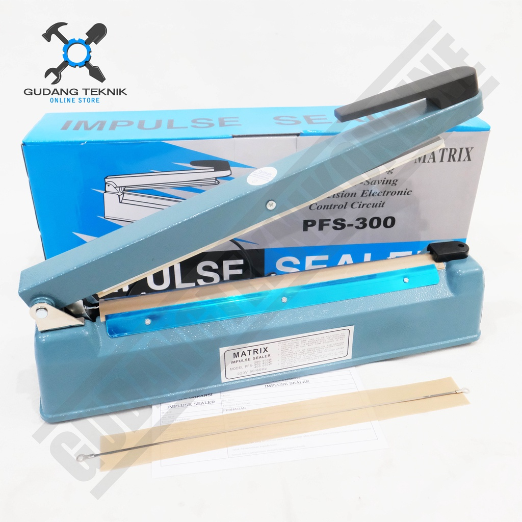 Jual Impulse Hand Sealer Body Besi 30cm PFS300 MATRIX / Alat Press Pres