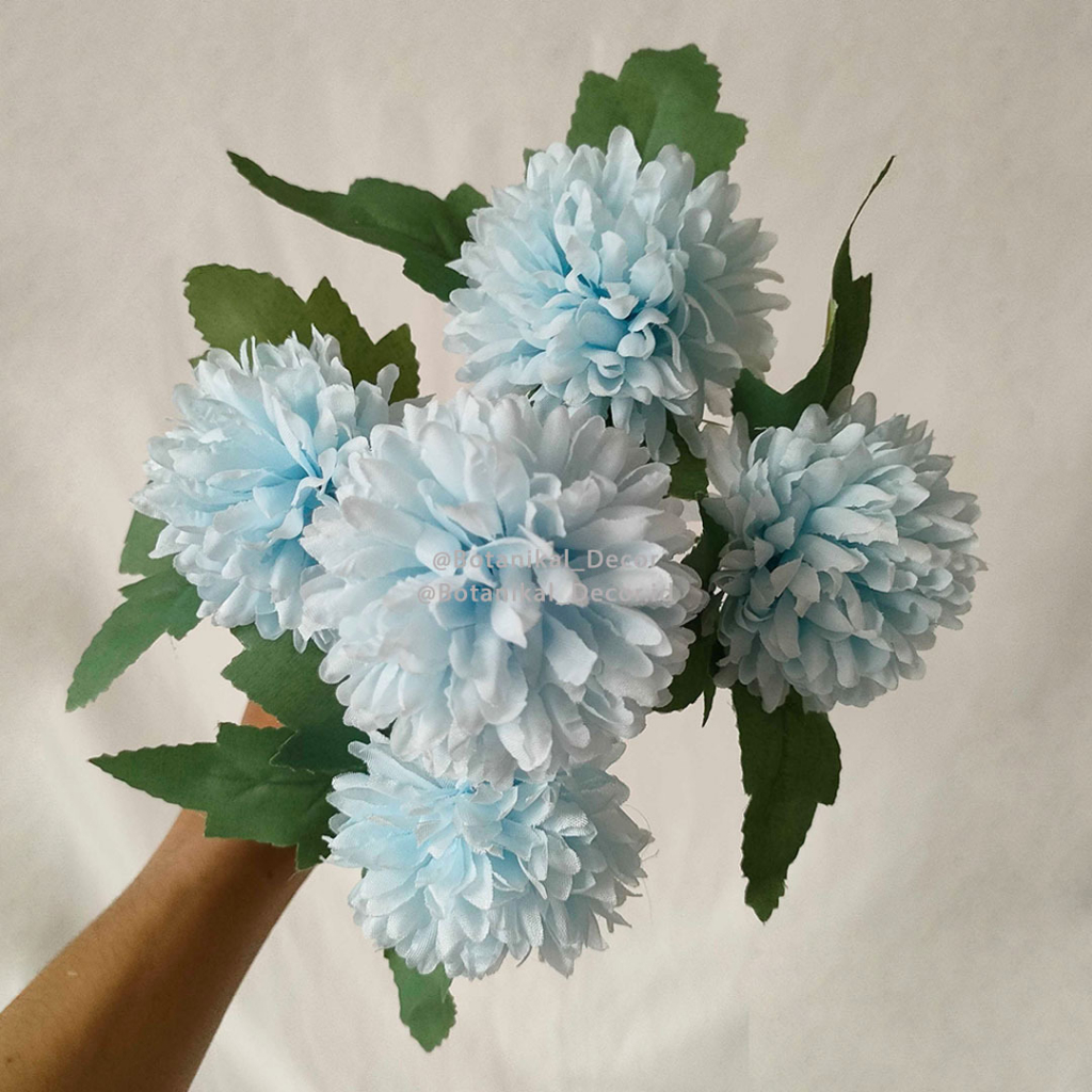 Jual Artificial Flower Pompom Mum Dandelion Premium Bunga Palstik Bunga ...