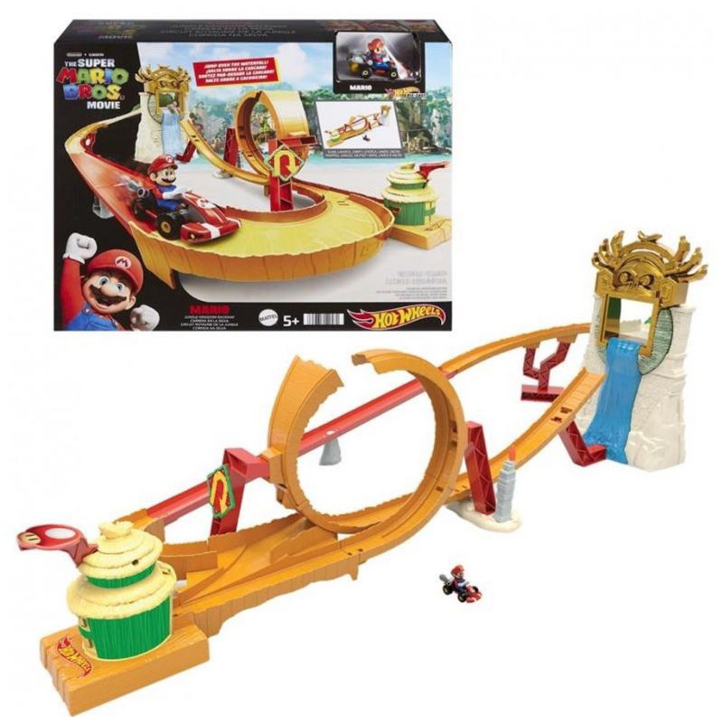 Jual Hot Wheels The Super Mario Bros Movie Jungle Kingdom Raceway Playset Shopee Indonesia 3502