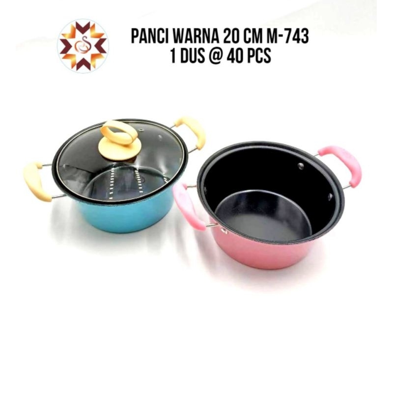 Jual Panci Sup Enamel Tutup Kaca Soup Pot Panci Susu Enamel Cm Shopee Indonesia