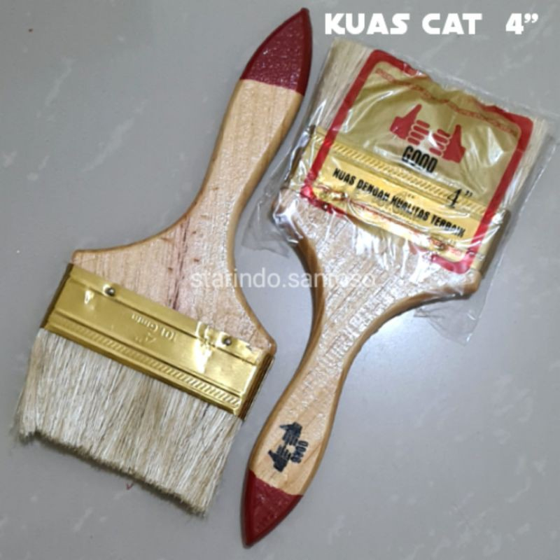 Jual Kuas Besar Cat Tembok Dinding Besi Kayu Pagar Atap Pintu Ukuran Besar Inch Good Shopee