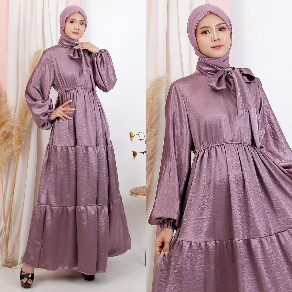 Jual FEM219 Dress Gamis Muslim Jumbo Zaskia Shimmer Premium Jual FEM219 Dress Gamis Muslim Jumbo Zaskia Shimmer Premium