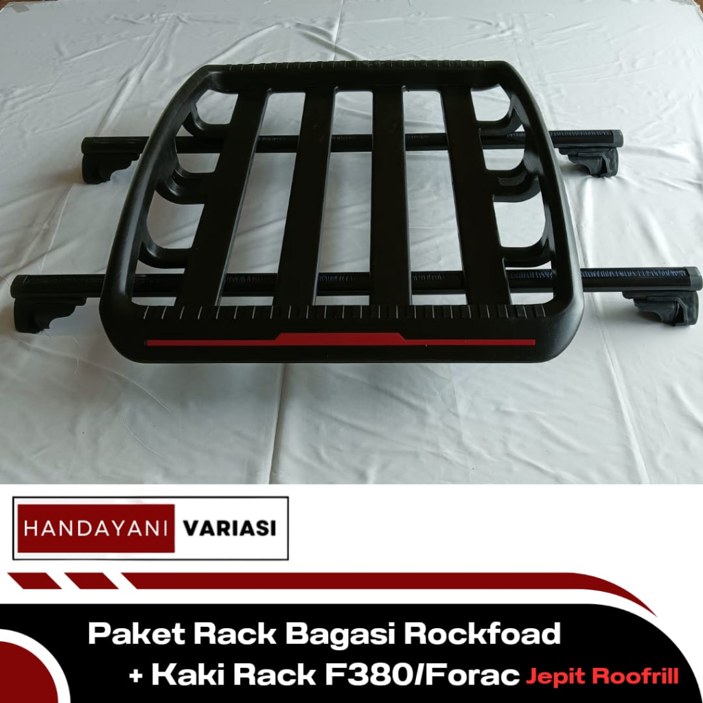 Jual Paket Rak Bagasi Atas Mobil Rockford Universal Plus Kaki Rack F