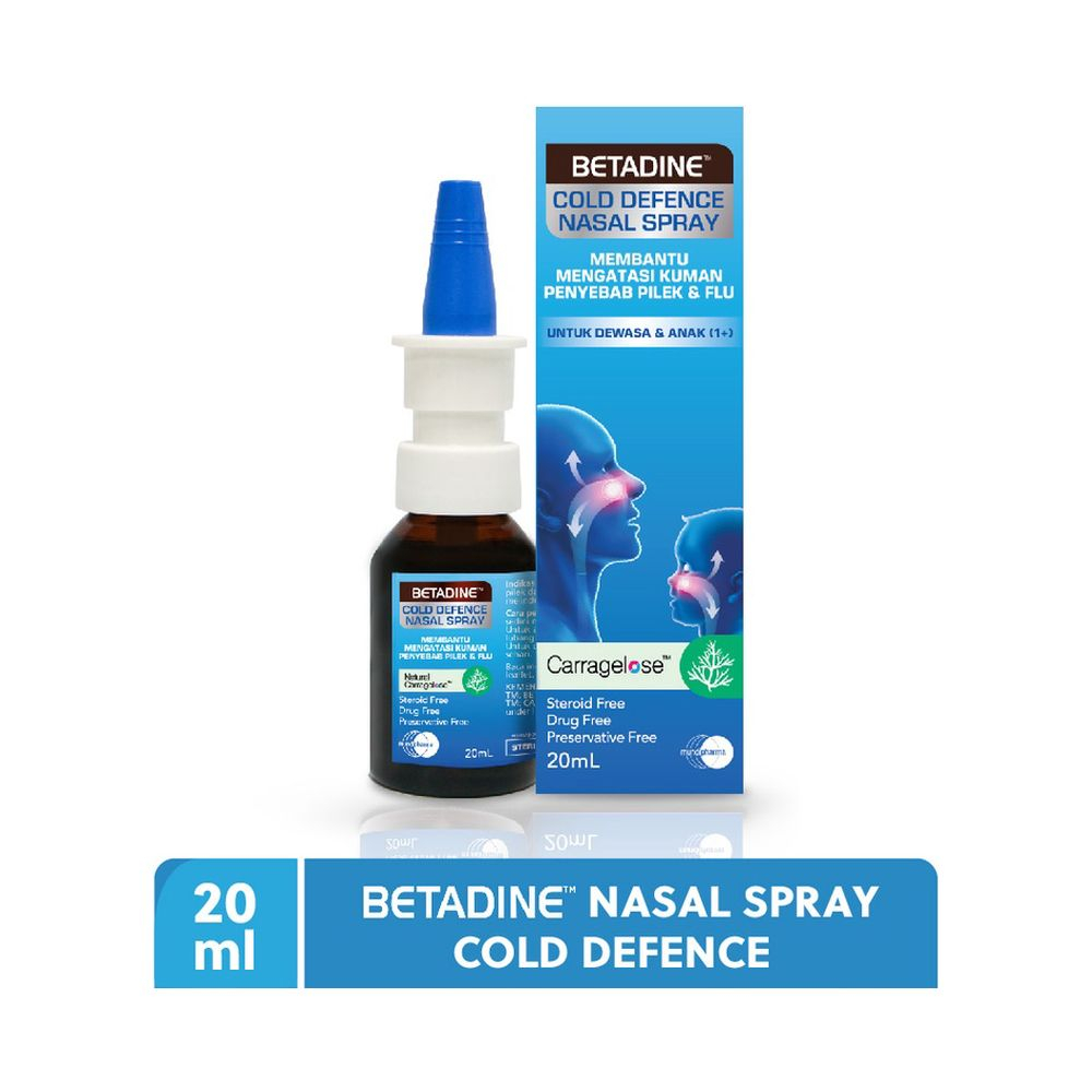 Jual Betadine Cold Defence Nasal Spray 20 ml Shopee Indonesia