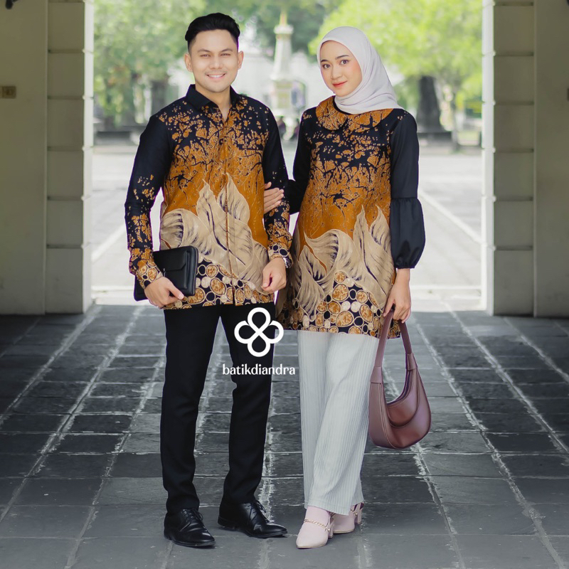 Jual Batik Dress Atasan Wanita Kekinian Baju Kerja Modern Couple By