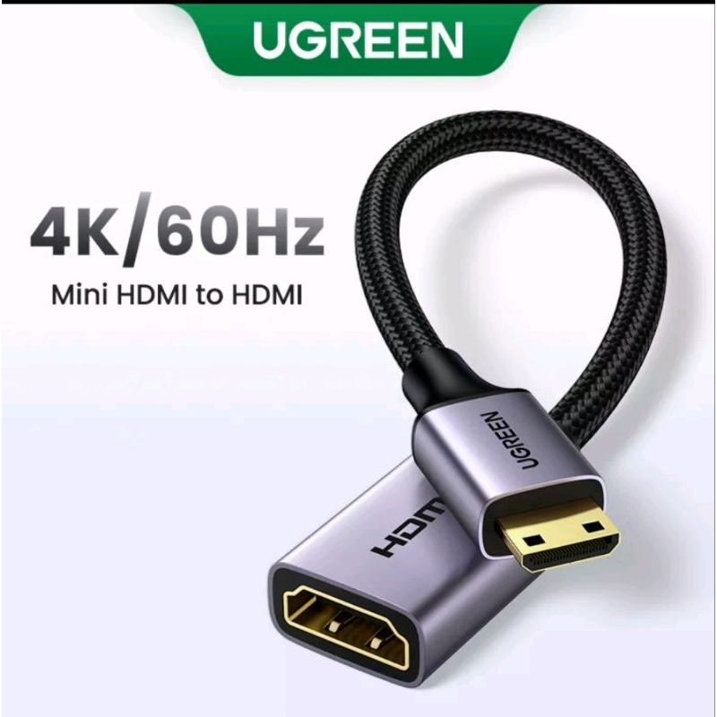 Ugreen Mini Hdmi to Hdmi Female 1080p Ugreen Adapter Mini Hdmi 22cm