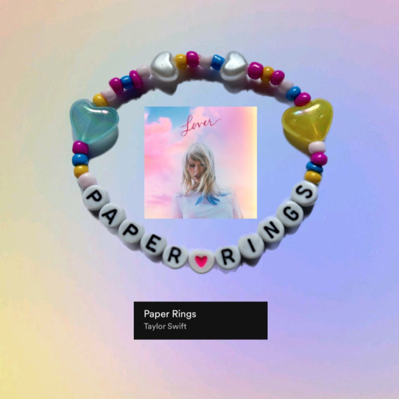 Jual Friendship Bracelet Paper Rings inspired by Taylor Swift | Shopee ...