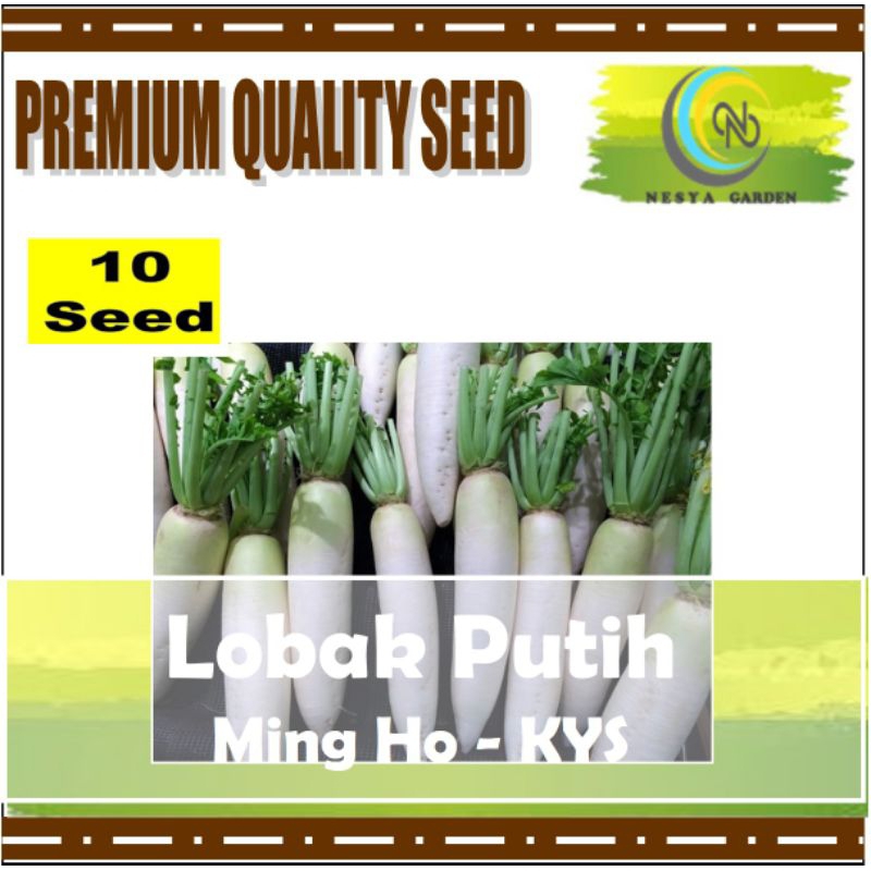 Jual 10 Benih Lobak Putih Ming Ho Known You Seed Shopee Indonesia