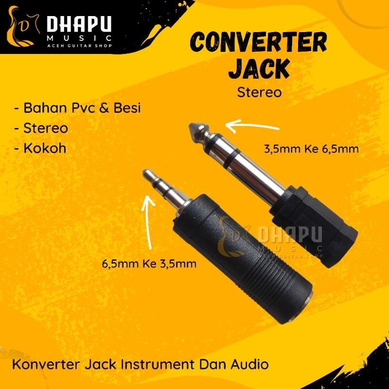 Jual Konverter Jack / Converter Jack/ Adapter Jack Audio, Intrument, Mic, Aux Shopee Indonesia