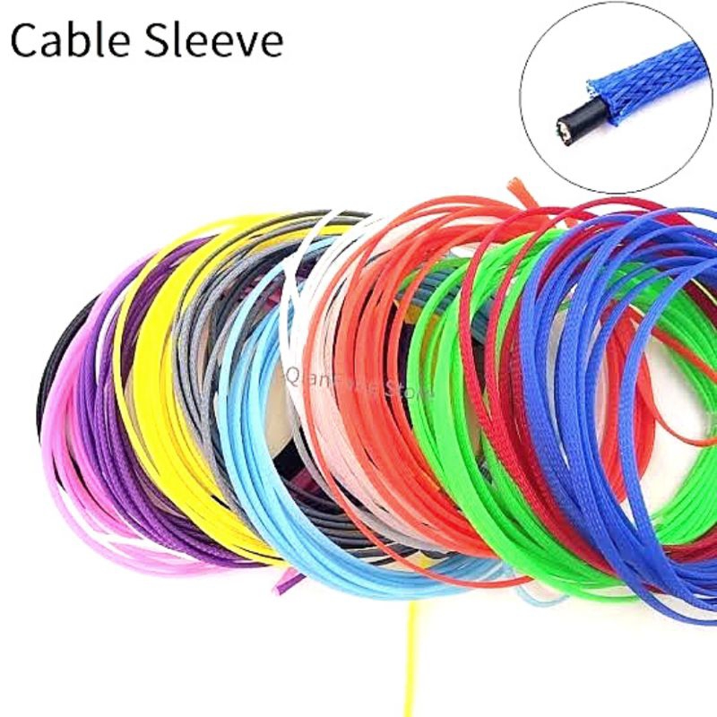 Jual 1Meter Pelindung Pet Braided Cable Sleeve Shopee Indonesia