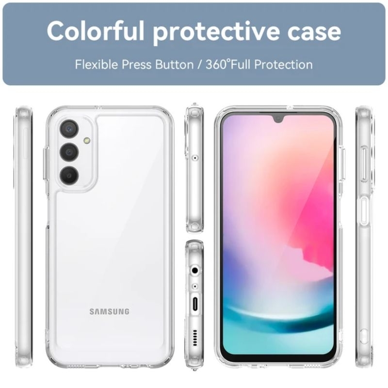 Jual Acrylic Case Samsung A55 A35 A25 A15 A14 A34 A54 5g A24 4g S23 Ultra Plus M34 M54 A05 A05s