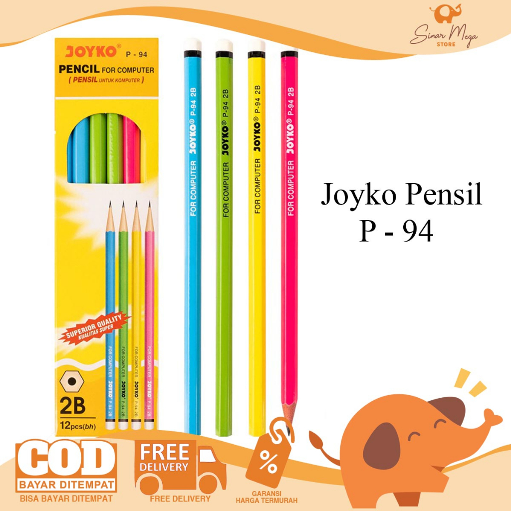 Jual Dijual Lusinan Joyko Pensil 2b P 94 Pensil Joyko 2b 1 Pak Isi 12