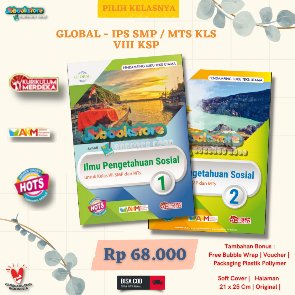 Jual Buku IPS Kelas 7 8 SMP / IPS SMP / Kurikulum Merdeka / Global ...